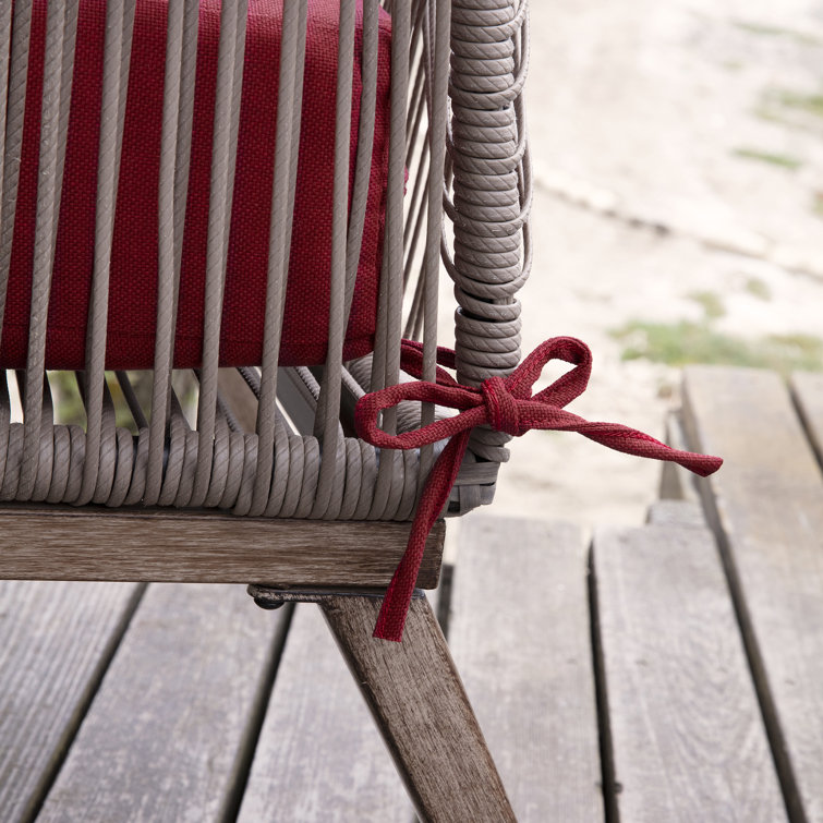 Nautical Red Recycled Fabric Adirondack Chair Cushion Set