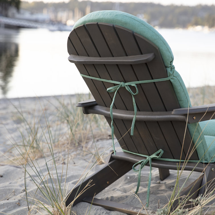 Seafoam Green Recycled Fabric Adirondack Chair Cushion