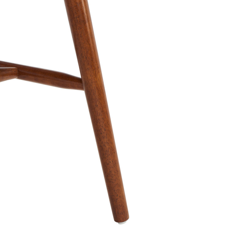 Walnut High Back Slat Wood Side Chair