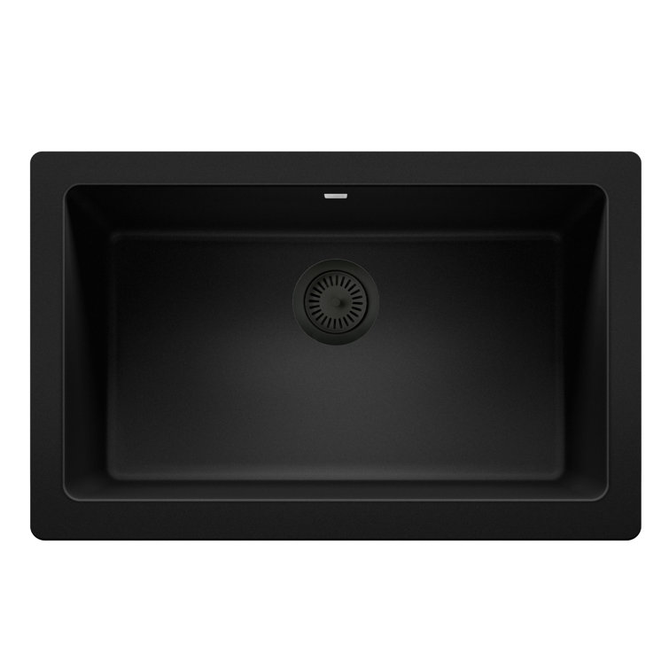Coal Black Metal Kitchen Sink Basket Strainer