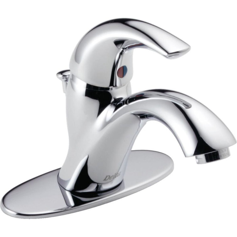 Classic Single Hole Bathroom Faucet with Drain Assembly, Single Handle Bathroom Sink Faucet
