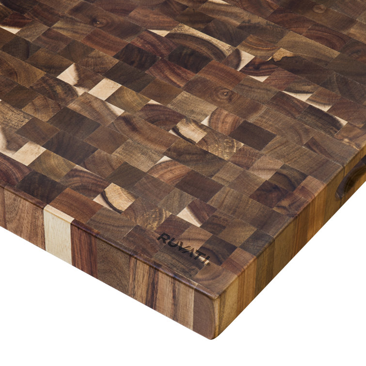 Ruvati 24" Square End-Grain Acacia Butcher Block