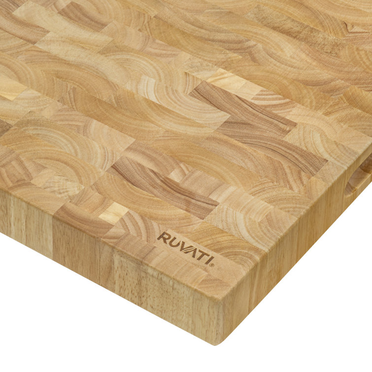 Ruvati 24" Square End-Grain Oak Butcher Block