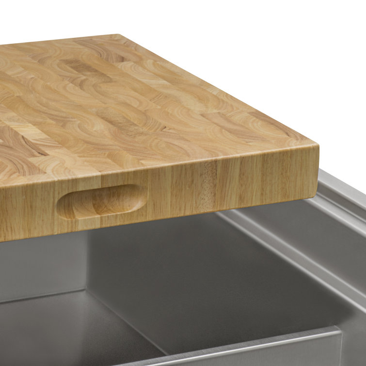 Ruvati 24" Square End-Grain Oak Butcher Block
