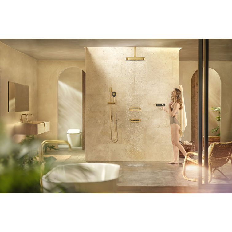 Polished Chrome Oval Single-Function Shower Body Spray