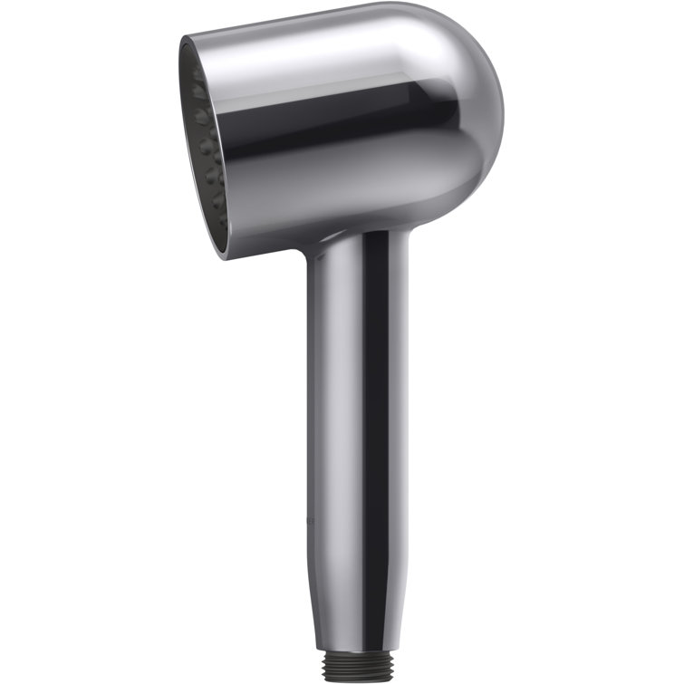 Compact Chrome Single Function Handheld Shower Head