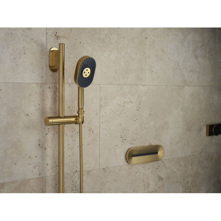 Polished Chrome Oval Single-Function Shower Body Spray