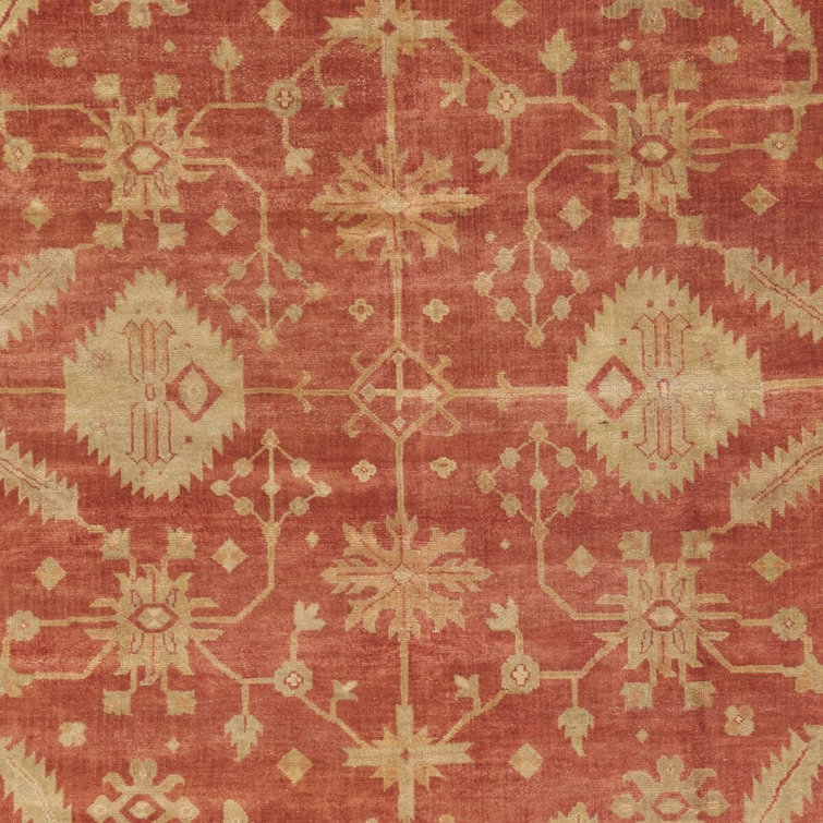 Elegant Ivory Hand-Knotted Wool Area Rug 9' x 12'