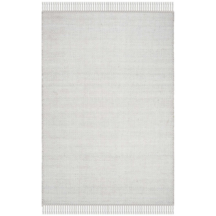 Amalie Bone Wool 3' x 5' Hand Woven Area Rug