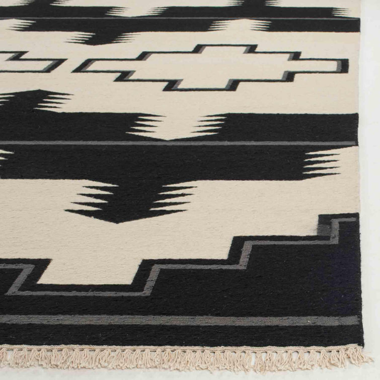 Scandinavian Black Mountain Hand-Knotted Wool Area Rug, 9' x 12'