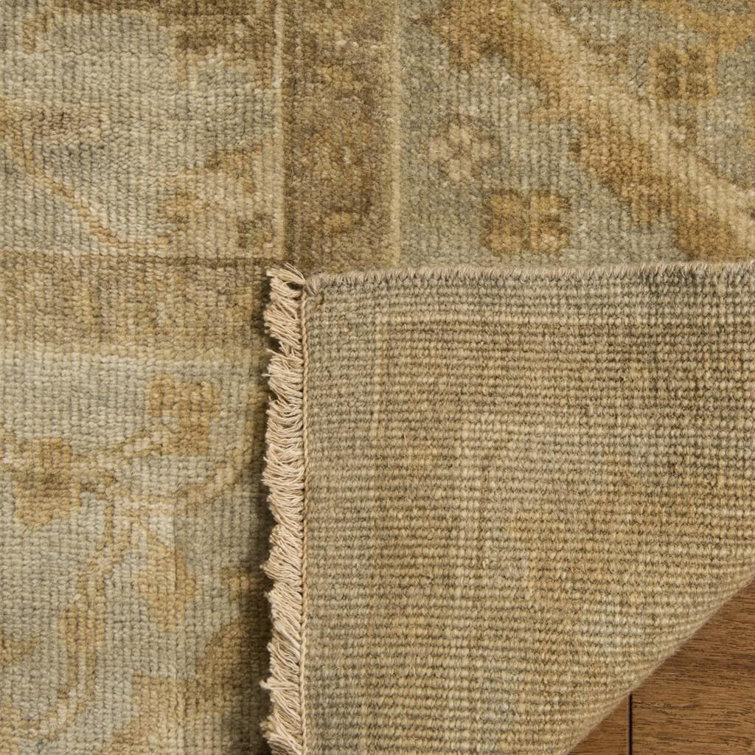 Elysian Light Blue Hand-Knotted Wool 9' x 12' Area Rug