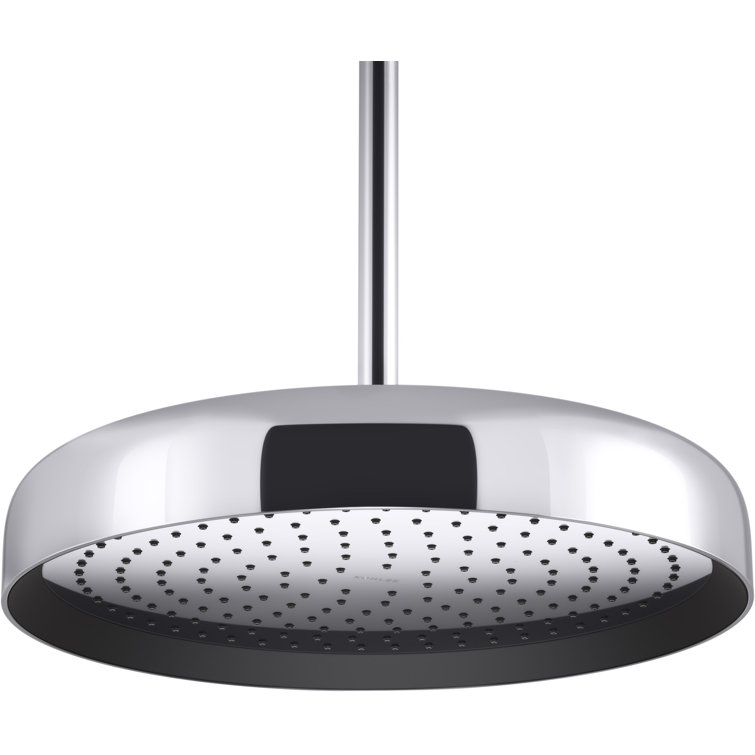 Polished Chrome 14" Round Rain Shower Head with Adjustable Water Flow
