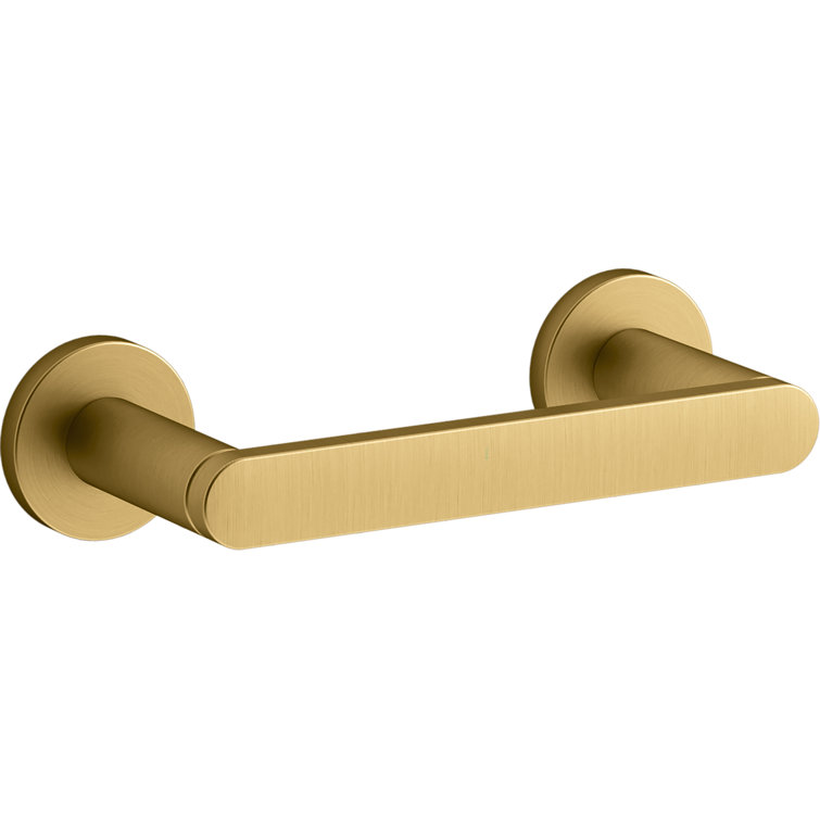 Brushed Gold Modern Wall Mounted Toilet Paper Holder