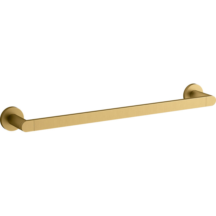 Vibrant Brushed Nickel 18" Minimalist Towel Bar