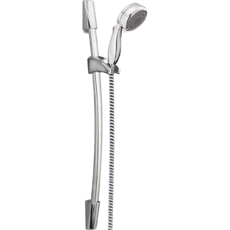 Chrome Adjustable Multi-Function Handheld Shower Head with Slidebar