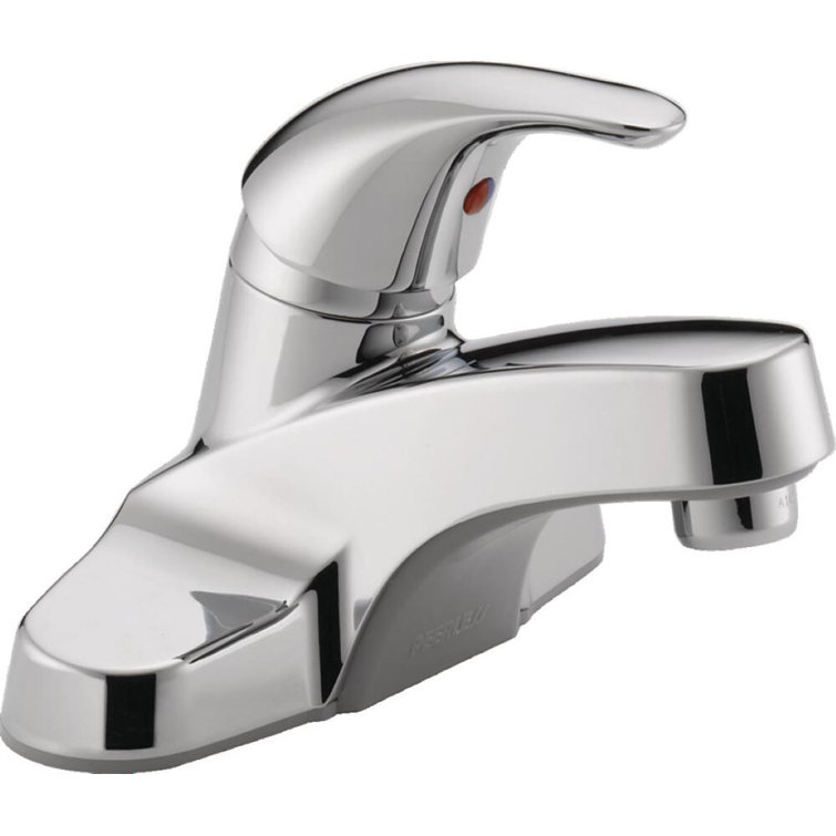 Chrome Single Handle Centerset Bathroom Faucet