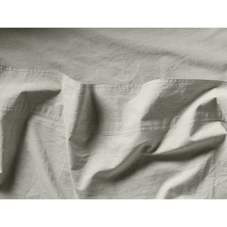 Pewter Organic Cotton Twin Duvet Cover