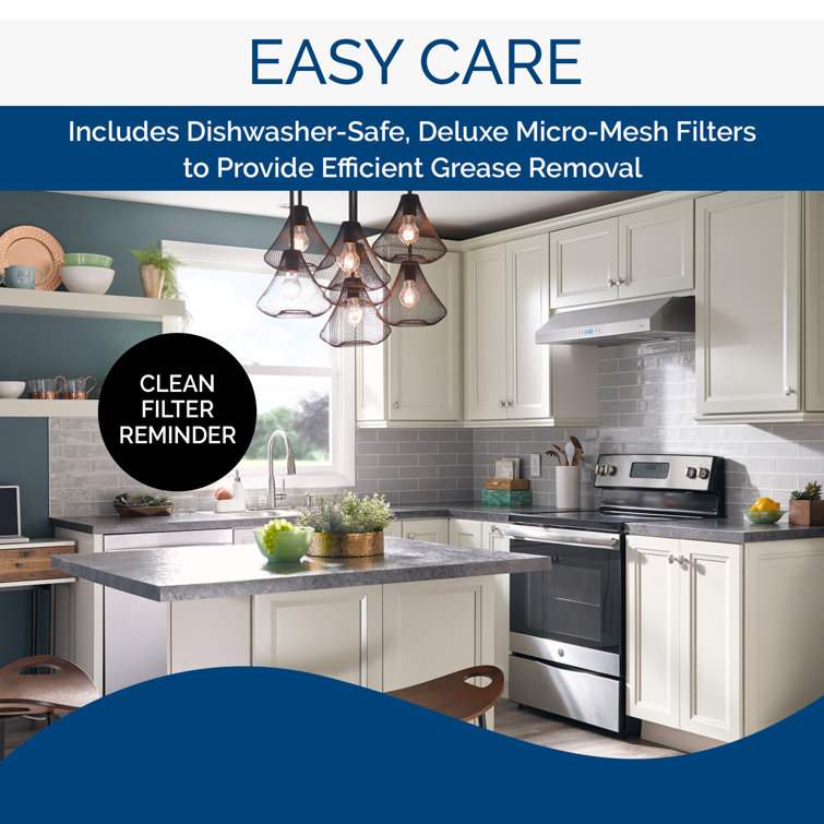 Broan Glacier 42-inch Stainless Steel Convertible Under-Cabinet Range Hood