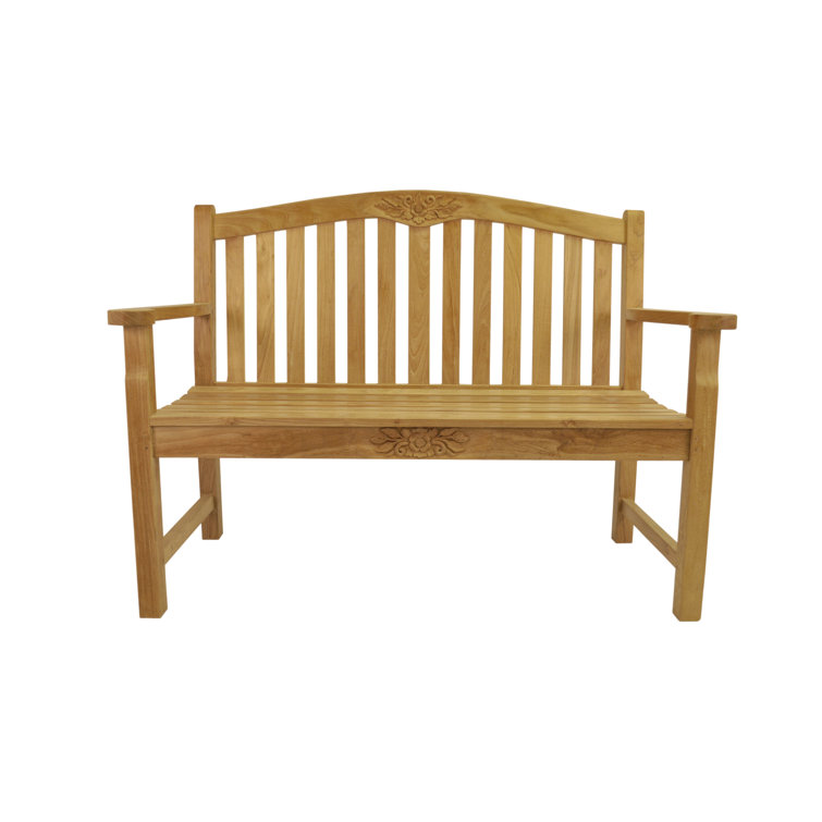 Anderson Teak 50" Handcrafted Traditional Outdoor Bench