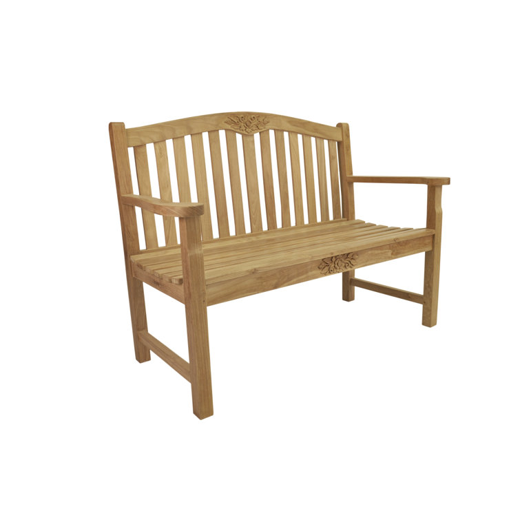 Anderson Teak 50" Handcrafted Traditional Outdoor Bench