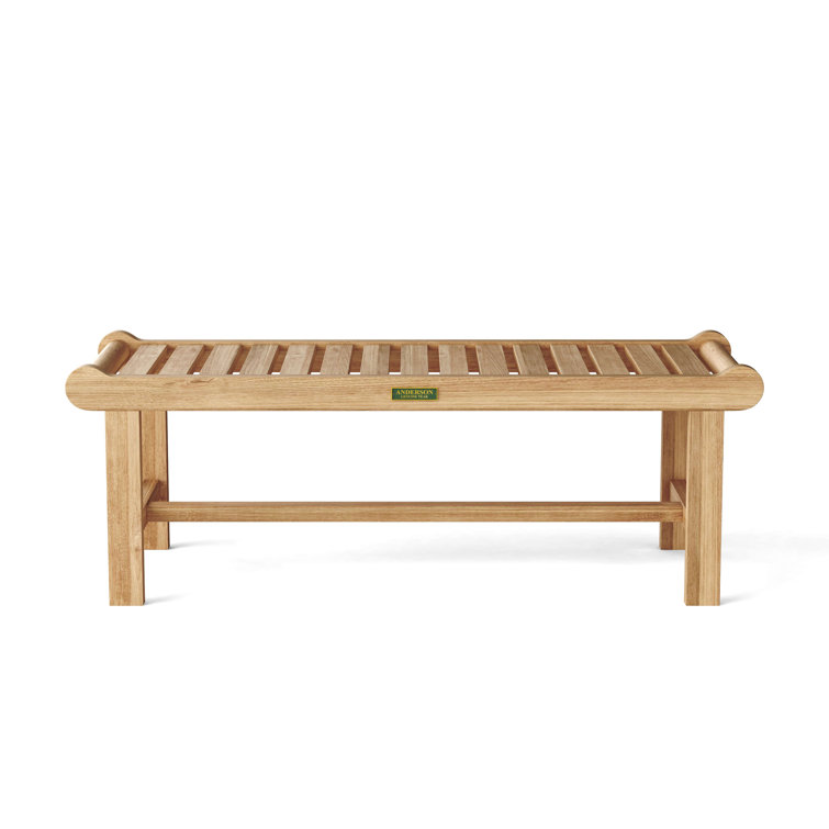 Cambridge Teak 2-Seater Backless Outdoor Bench