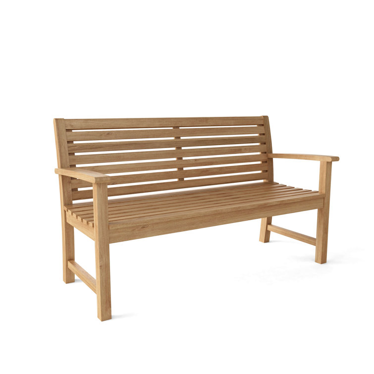 Elegant Victoria Solid Teak 3-Seater Outdoor Bench