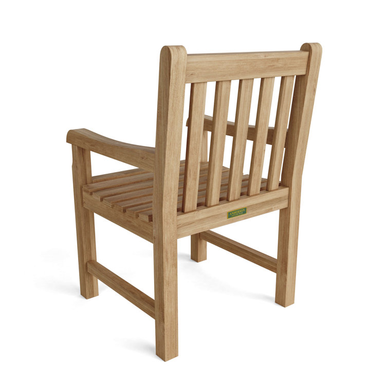 Classic Teak Natural Outdoor Dining Armchair