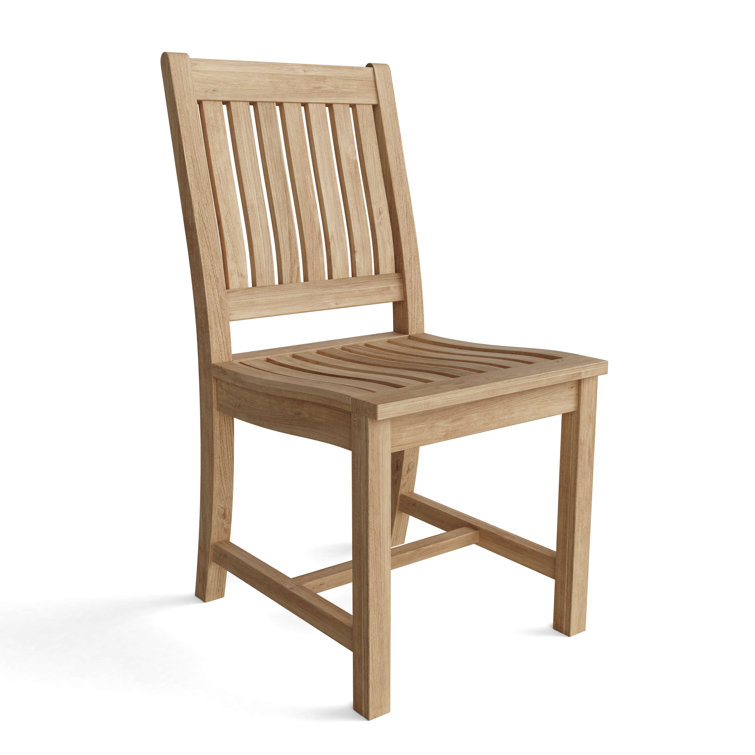 Rialto Natural Teak Armless Outdoor Dining Chair