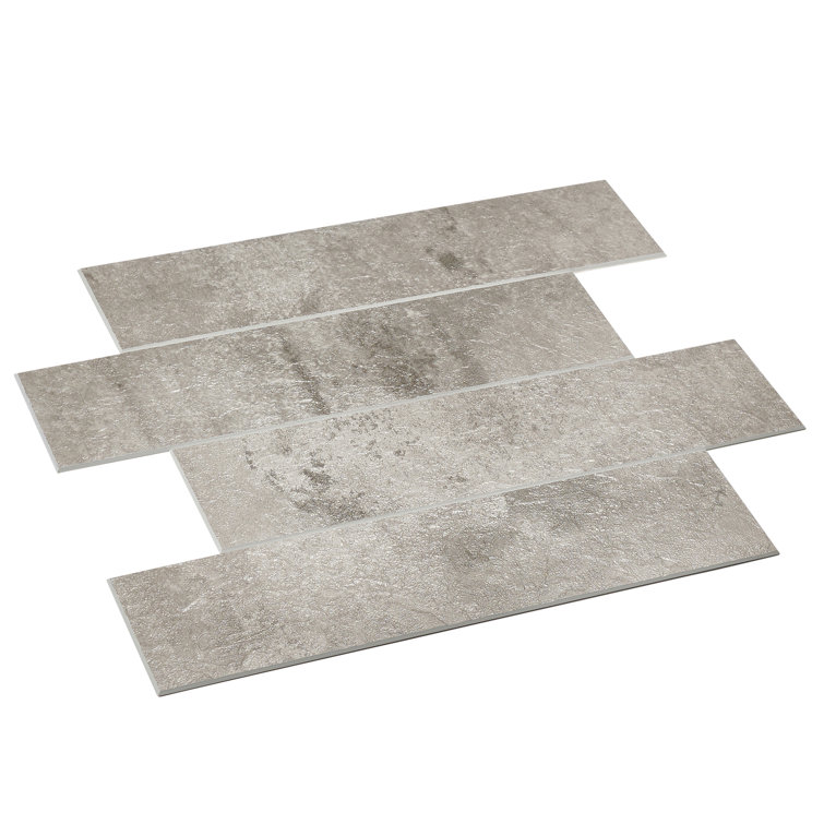 Natural Brown Marble Peel and Stick Mosaic Tile