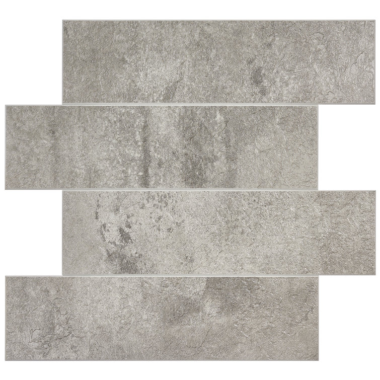 Natural Brown Marble Peel and Stick Mosaic Tile