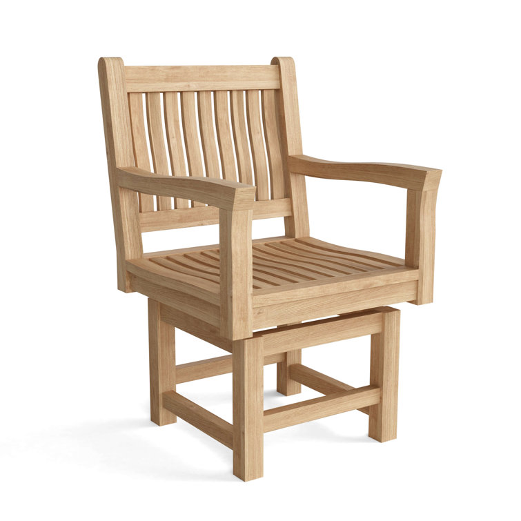 Natural Teak Rocking Dining Armchair with Cushions
