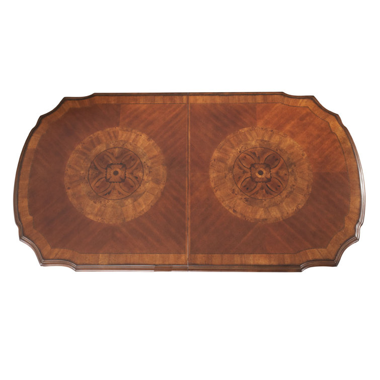 Valencia Classic Extendable Solid Wood & Marble Dining Table