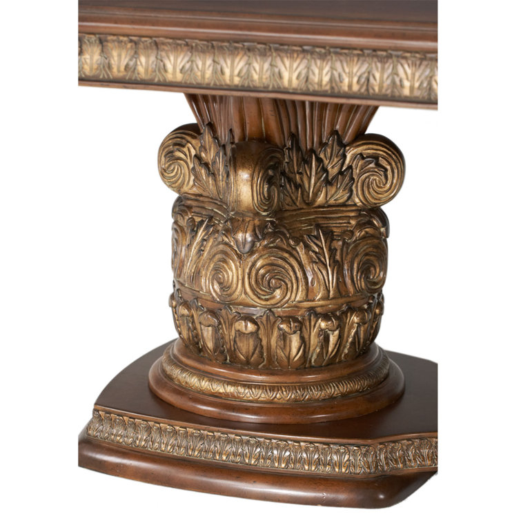 Valencia Classic Extendable Solid Wood & Marble Dining Table