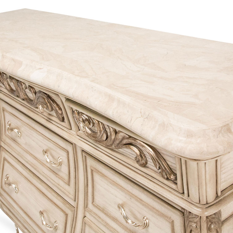 Champagne Victorian Soft Close 12-Drawer Dresser