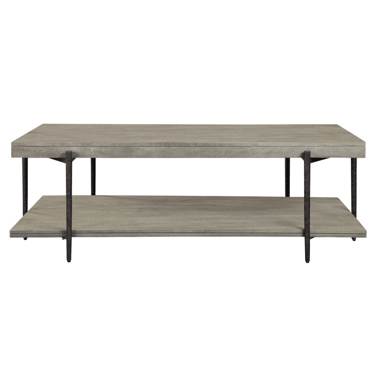 Bedford Park 57'' Transitional Rectangular Coffee Table with Shelf