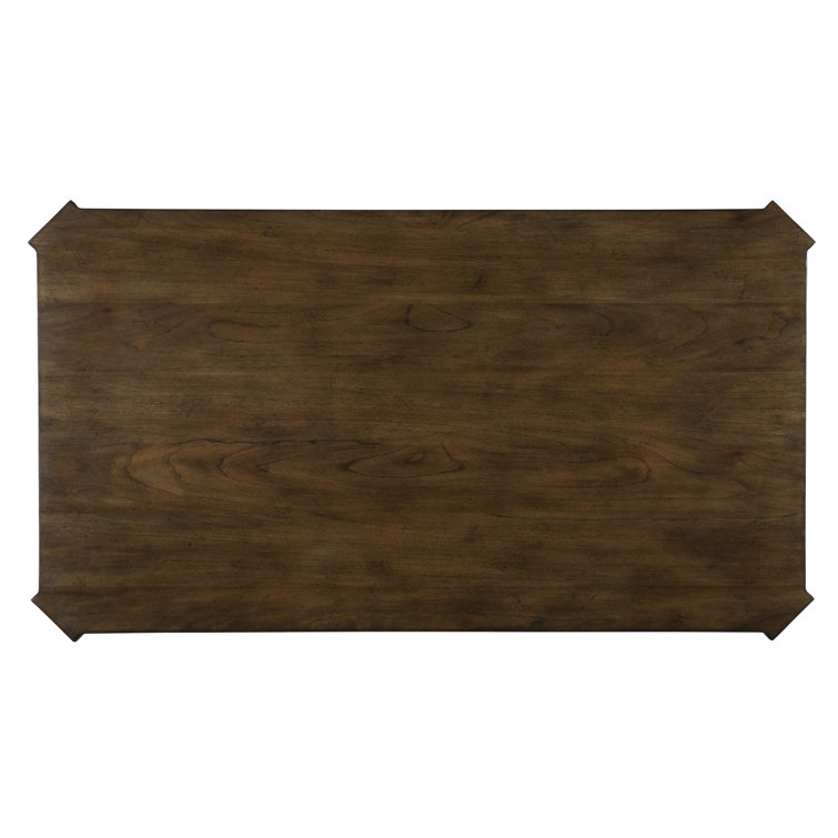 Traditional Rectangular Black and Gray Wood Coffee Table