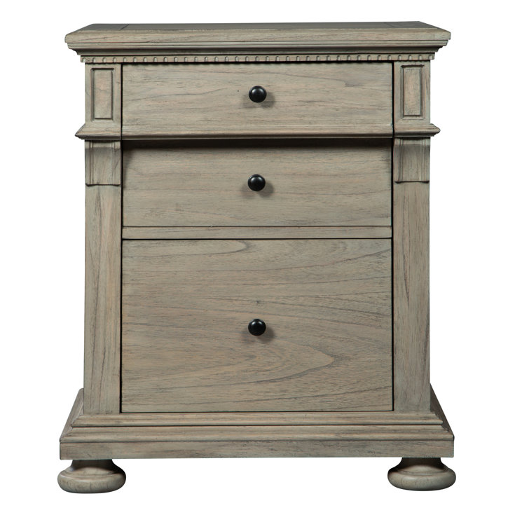 Driftwood Brown 2-Drawer Legal Size File Cabinet