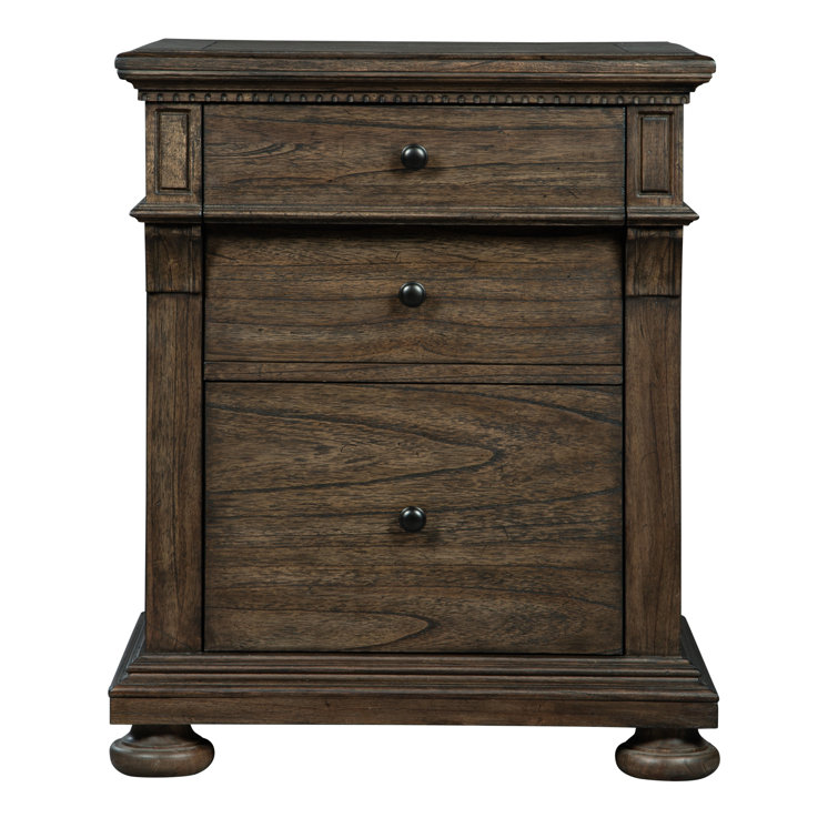 Traditional Brown 2-Drawer Legal Size File Cabinet