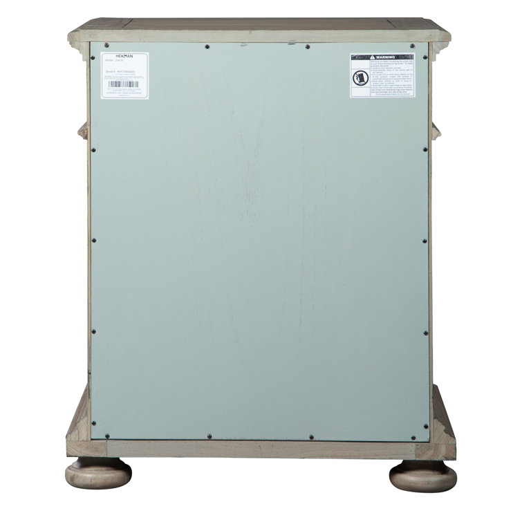 Driftwood Brown 2-Drawer Legal Size File Cabinet