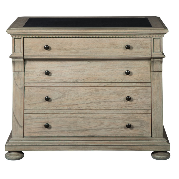 Traditional Driftwood 2-Drawer Lockable Lateral File Cabinet