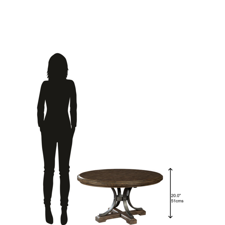 Transitional Oval Lift-Top Coffee Table with Storage in Brown