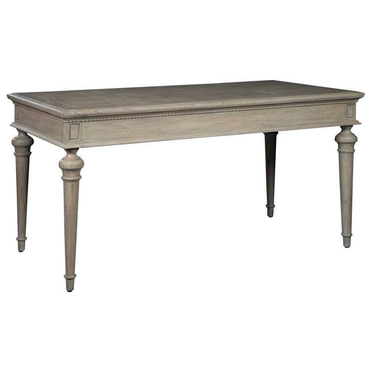 Traditional Brown Wood Writing Desk with Drawers
