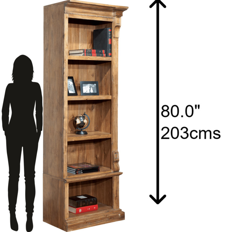 Natural Wood Adjustable Kids Bookcase with Shelves