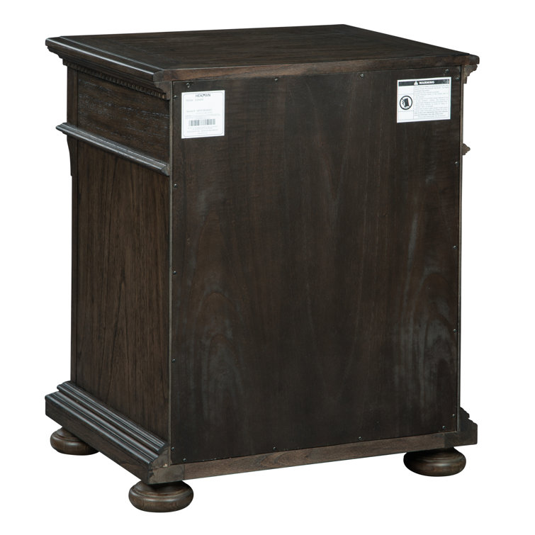 Traditional Brown 2-Drawer Legal Size File Cabinet