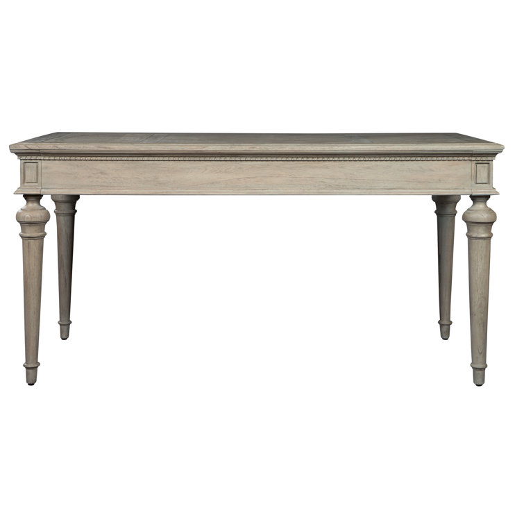 Traditional Brown Wood Writing Desk with Drawers