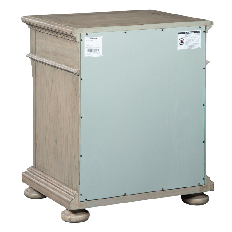 Driftwood Brown 2-Drawer Legal Size File Cabinet