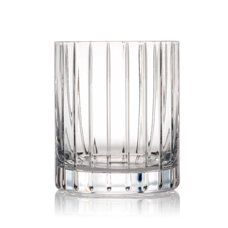 Rogaska Avenue 12 oz. Clear Crystal Whiskey Glass Set