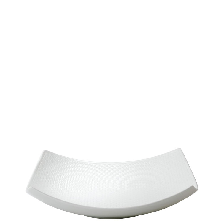 Gio Sculptural White Ceramic Serving Bowl
