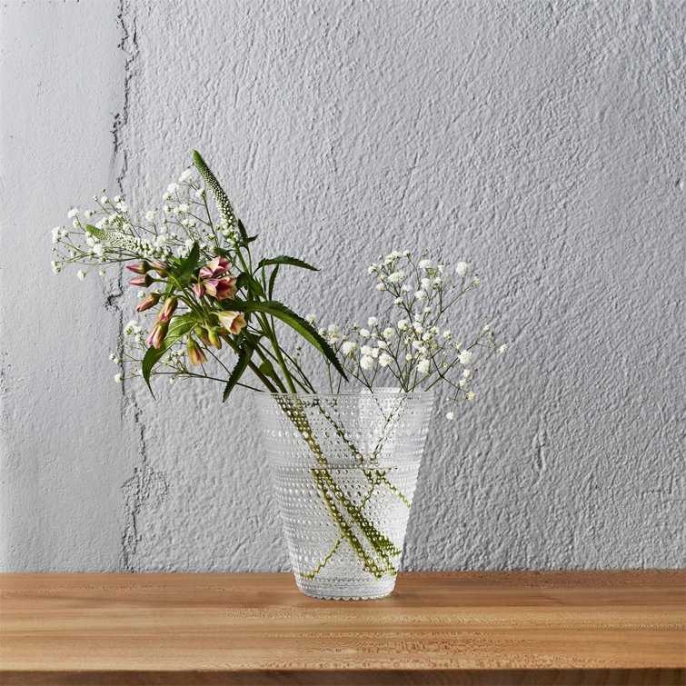 Clear Glass Dewdrop Bouquet Table Vase