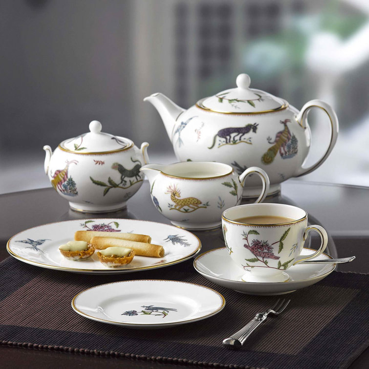 Mythical Creatures Bone China Teapot with Gold Detailing